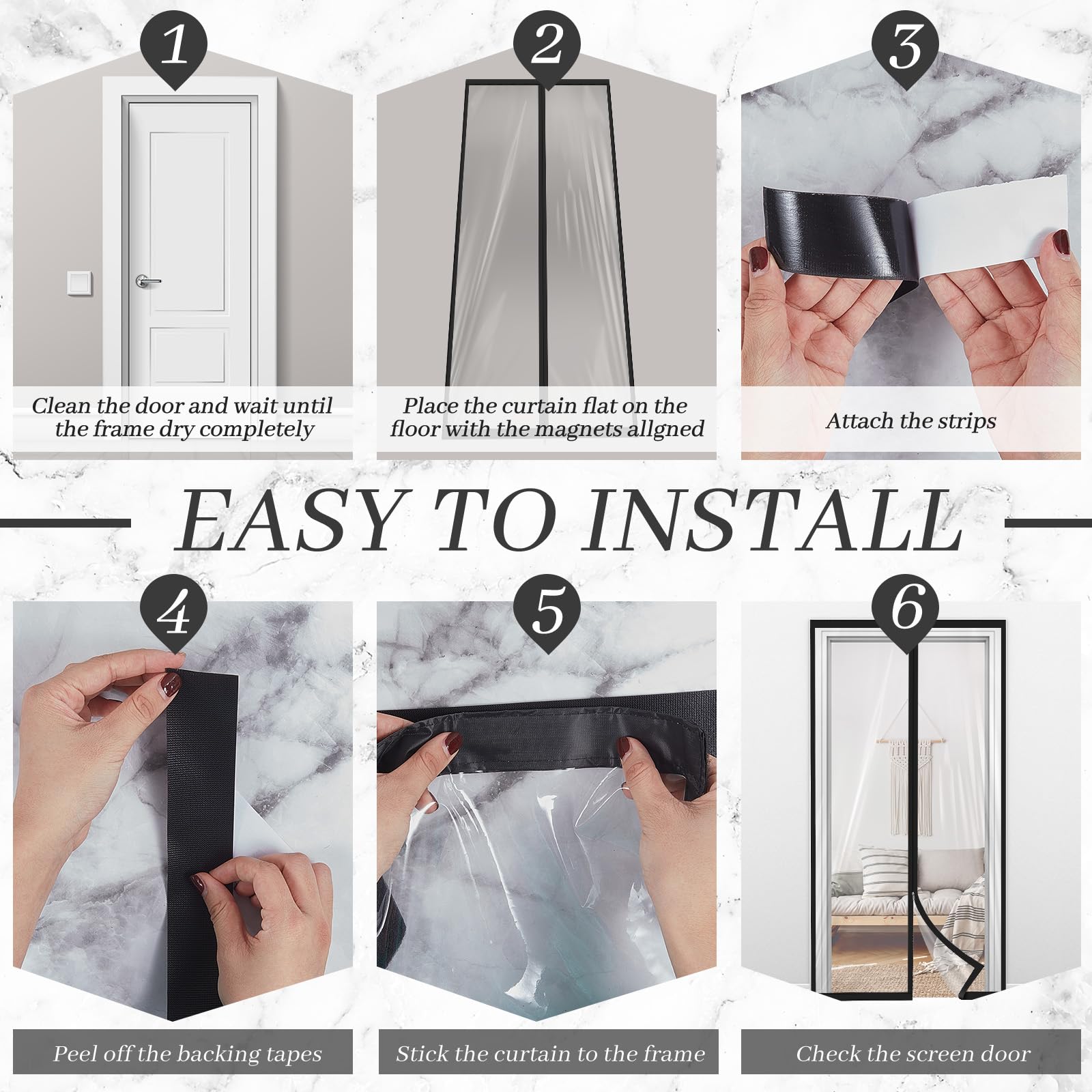 Amylove dust barrier with double sided zipper seals the doorway