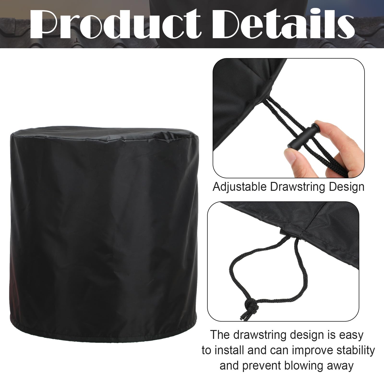 Amylove dustproof waterproof design shields the vent from elements.