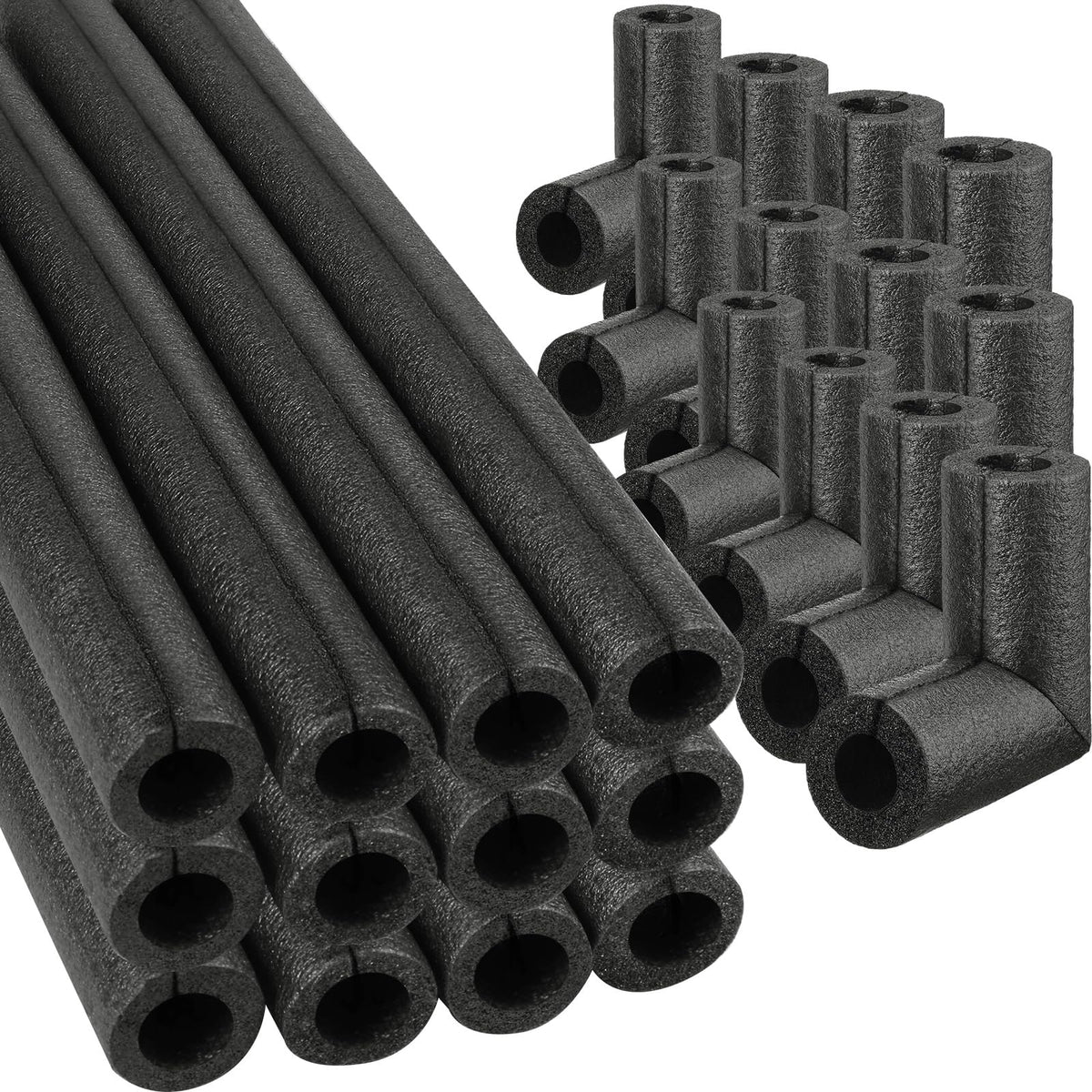 Amylove elbow pipe insulation kit with outdoor wrap protects pipes