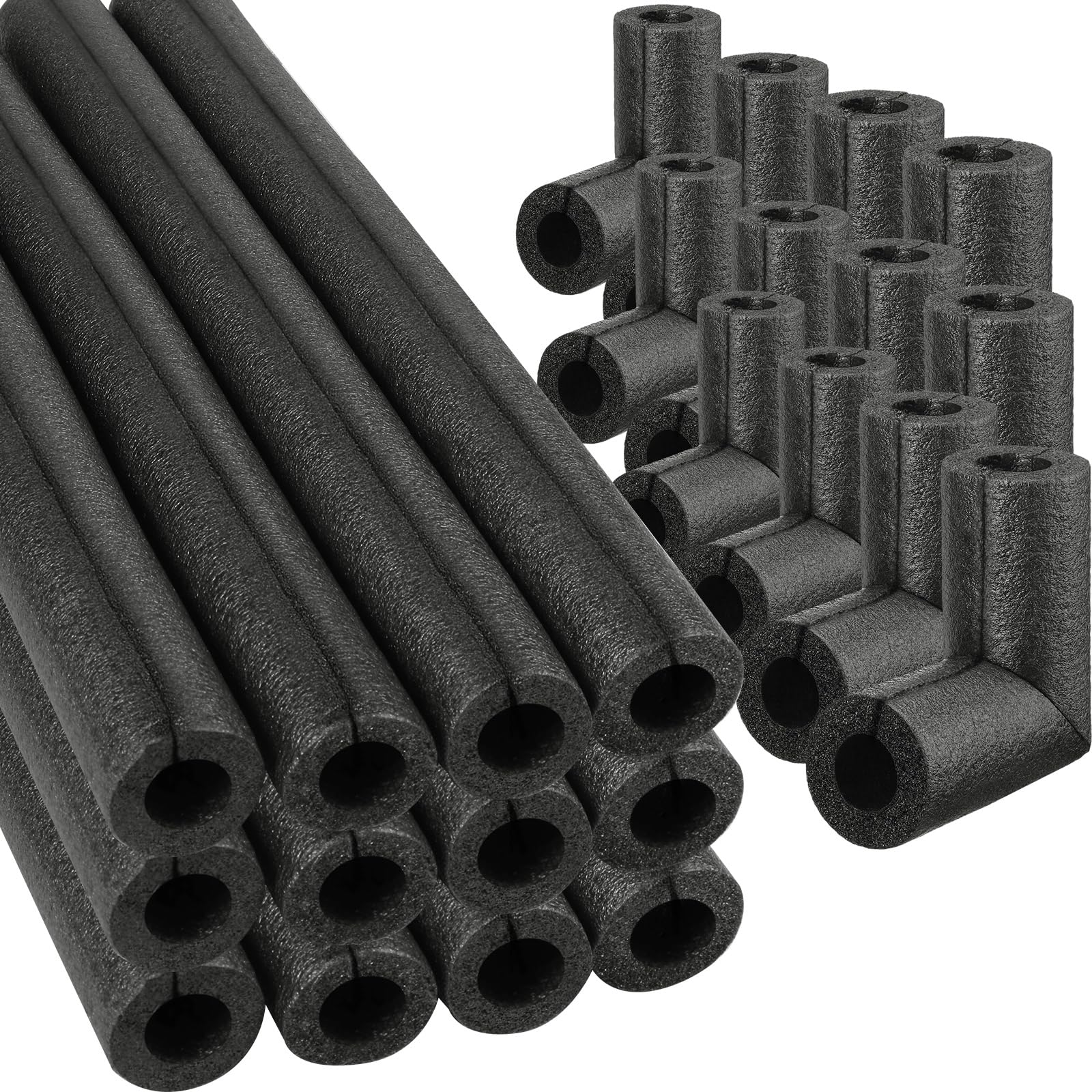 Amylove four-pack elbow pipe insulation for outdoor protection and energy efficiency