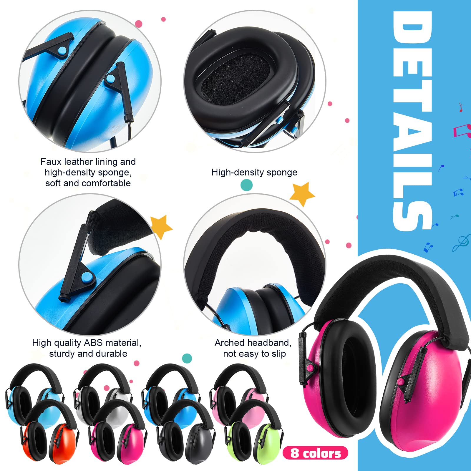 Amylove kids earmuffs in silver; durable design and comfortable wear.
