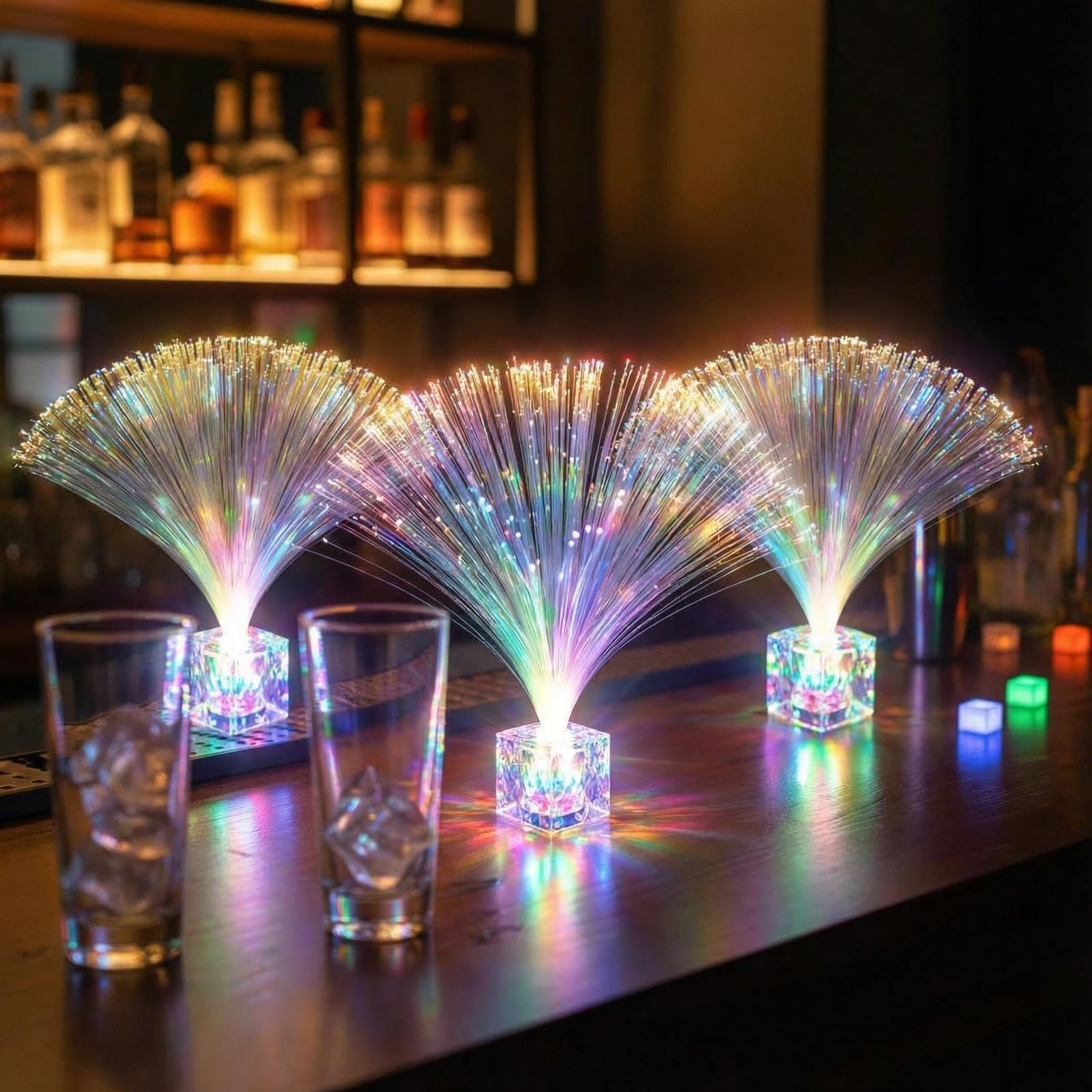 Amylove LED fiber optic strings add sparkle to decor and party spaces
