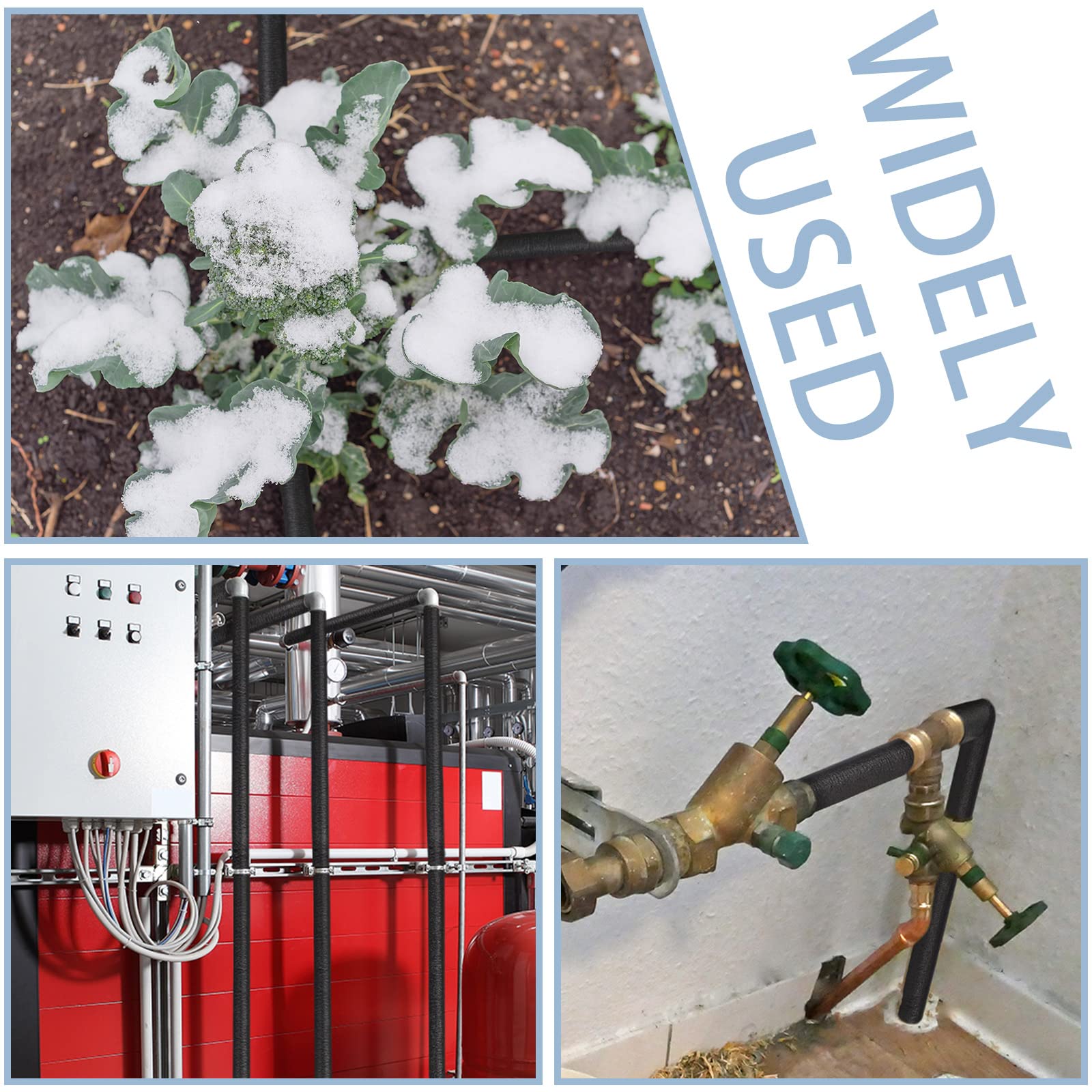 Amylove insulation offers outdoor winter protection for pipes