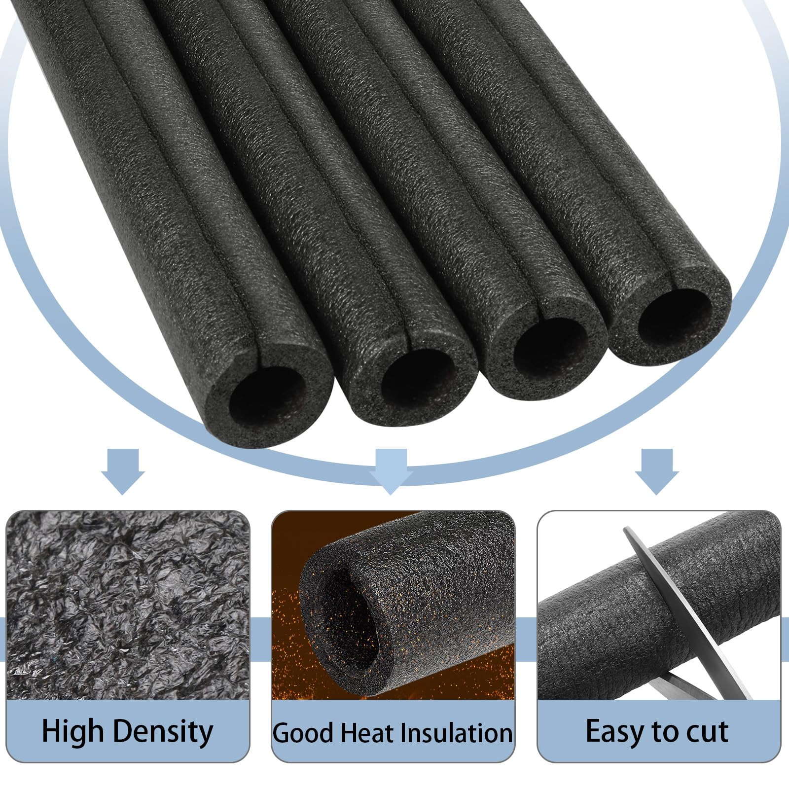 Amylove pre-slit insulation enables easy installation along pipes