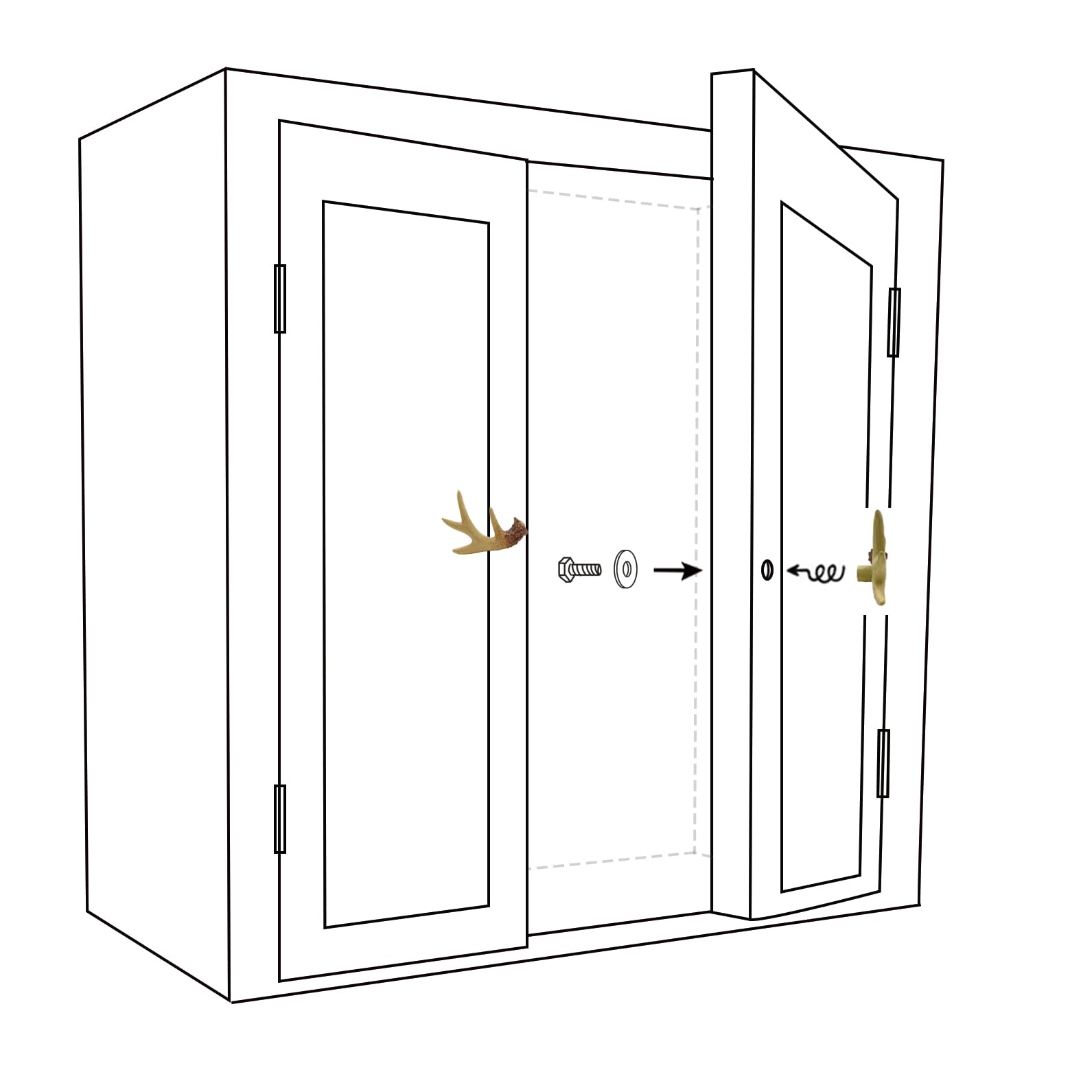 Amyoxu cabinet pulls suit doors, desks, and dressers.