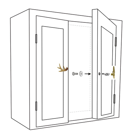 Amyoxu cabinet pulls suit doors, desks, and dressers.