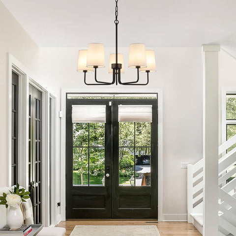 AMZASA white fabric shades soften light and reduce glare