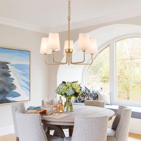 AMZASA foyer pendant welcomes guests with soft, inviting illumination.