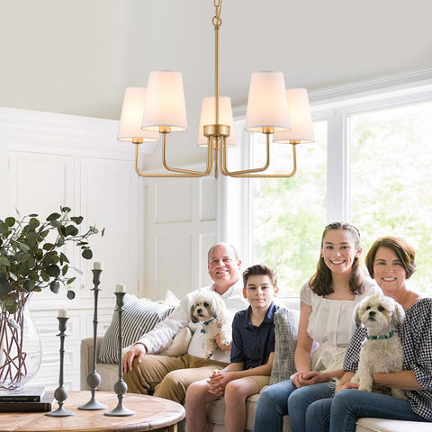 AMZASA warm ambient light fixture offers comfortable glow without glare.