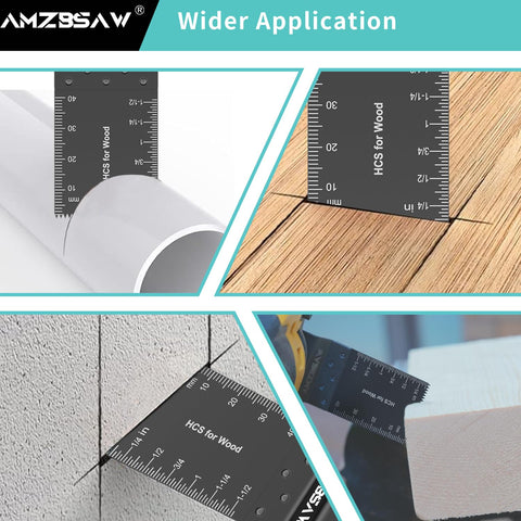 AMZBSAW blades fit about 98 percent of oscillating tools for easy use.