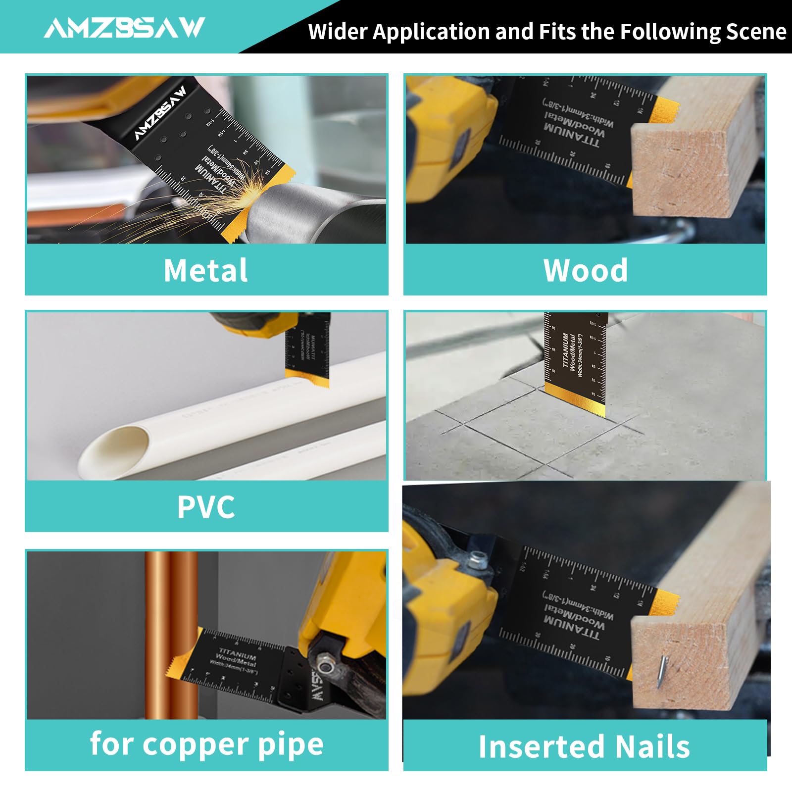 AMZBSAW high carbon steel blades for precise wood cutting and clean finishes.
