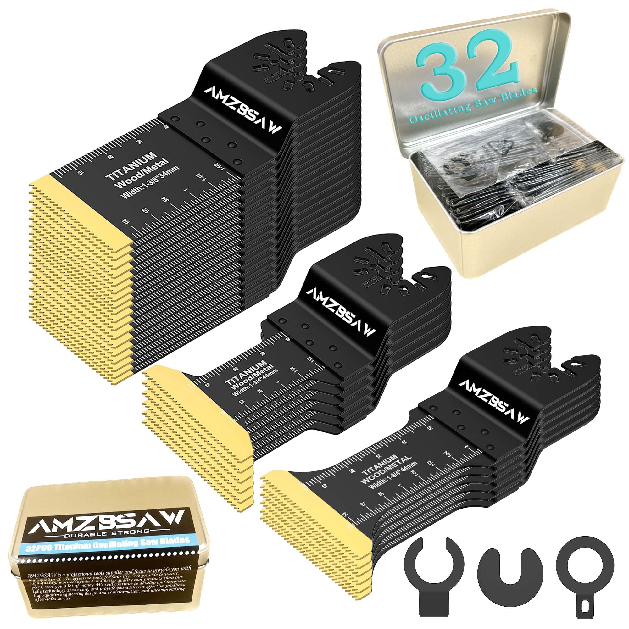 AMZBSAW blade kit for fast, efficient projects in metalworking.