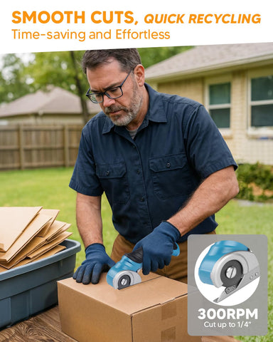 AMZBUY cordless electric scissors deliver fast, clean cuts for easy DIY projects