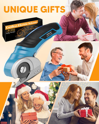 AMZBUY box includes scissor, USB cable, manual, and gift-ready packaging