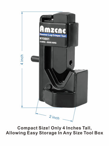 AMZCNC hammer lug crimper tool-steel-construction built for durable, long-term shop use.