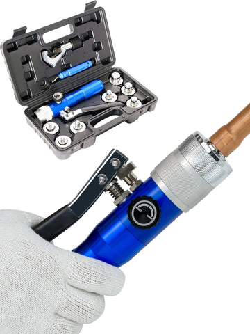 AMZCNC hydraulic tube expander compact kit for efficient HVAC copper work