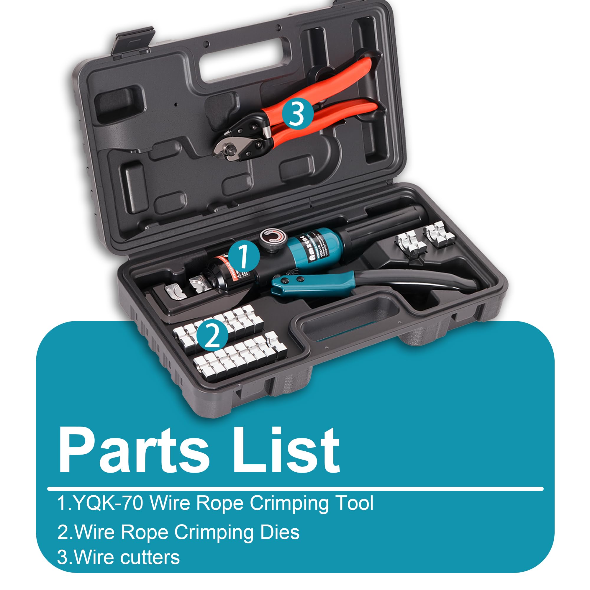 AMZCNC wire rope cutter delivers clean cuts up to 5/32 inch