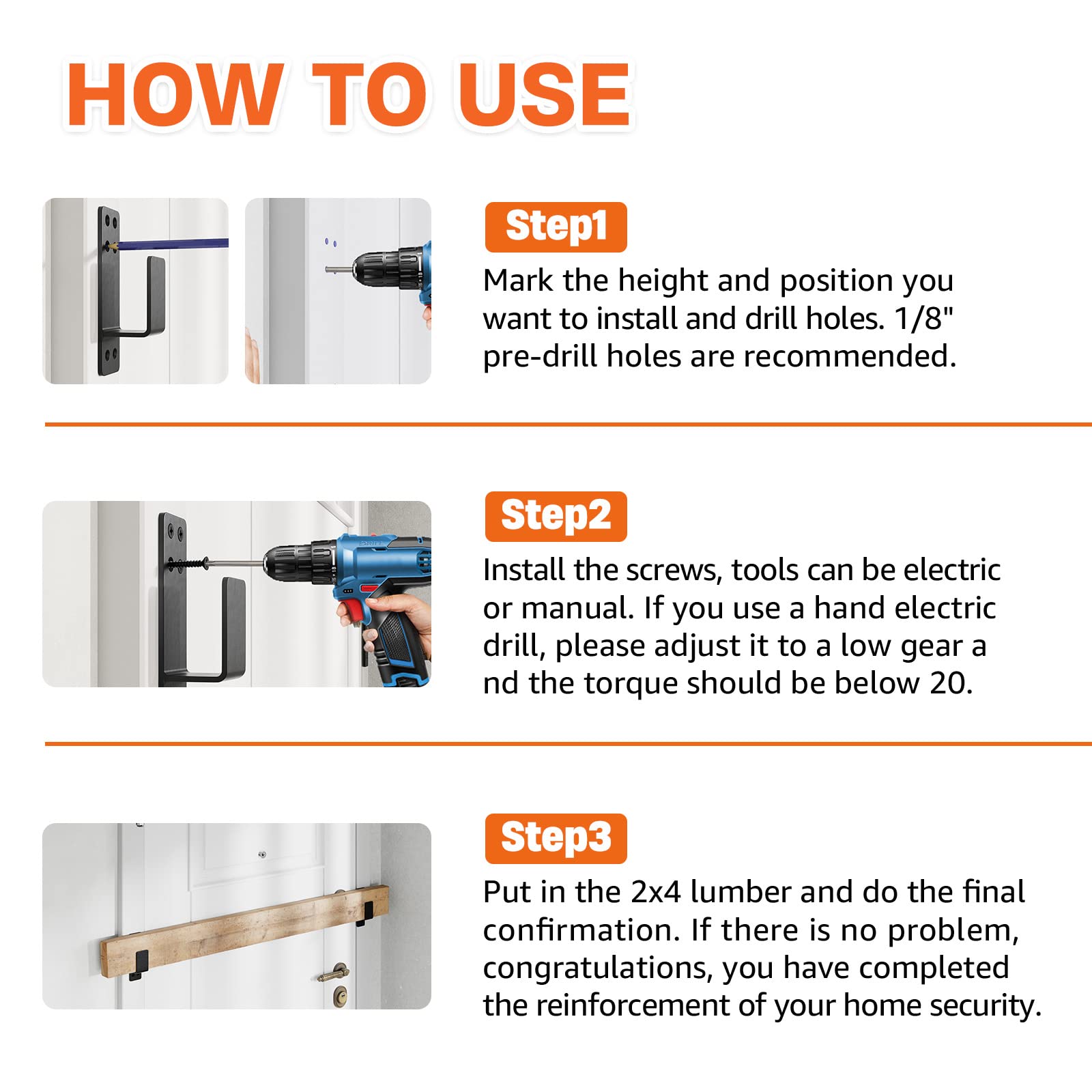 AMZFINE packaging includes screws for straightforward setup.