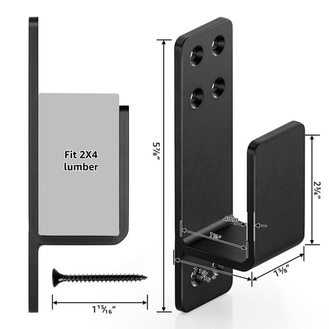 AMZFINE versatile brackets fit front doors, garages, gates.