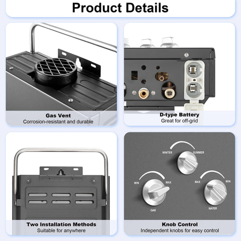Amzgachfktch includes gas regulator, hoses, and hardware for quick setup.
