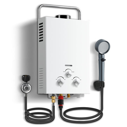 Amzgachfktch outdoor propane tankless water heater compact-design for portable use.