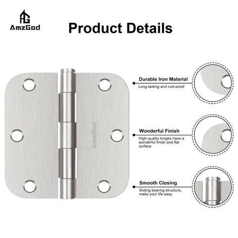 AmzGod hinge mounted on a door demonstrates versatile interior use.