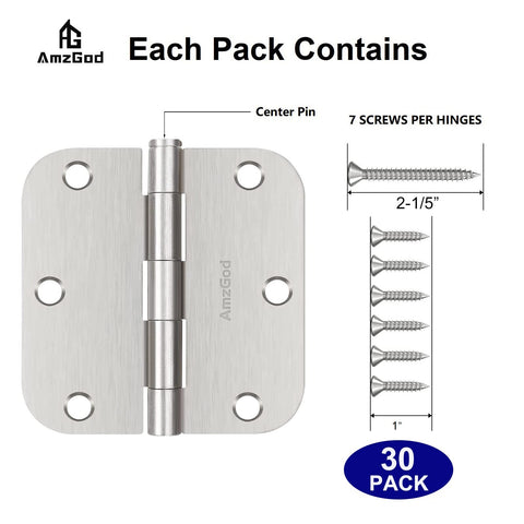 AmzGod hinge design with 6-hole mounting supports secure installation.