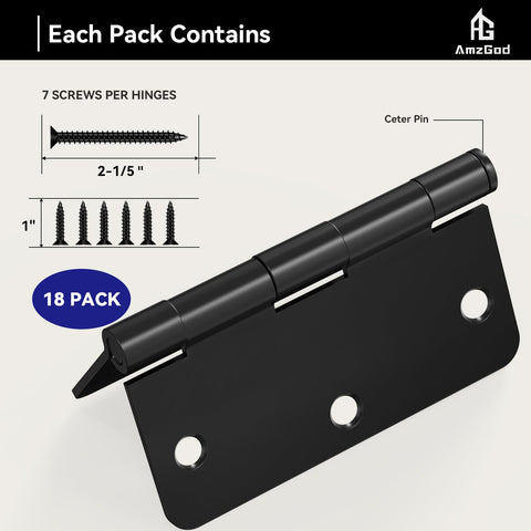 AmzGod solid iron hinges deliver sturdy daily performance.