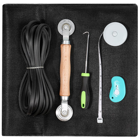 Amzjjle window-screen repair kit hook enabling precise mesh tensioning.