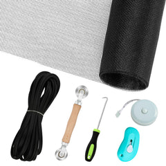 Amzjjle window screen kit rolling tool aiding fast on-site repairs.