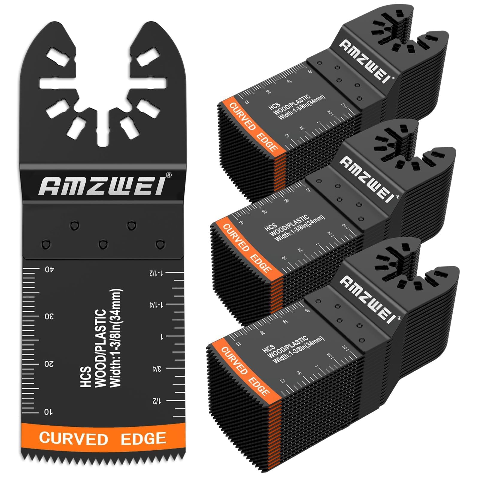AMZWEI 54-pcs wood oscillating blades kit for versatile DIY cutting