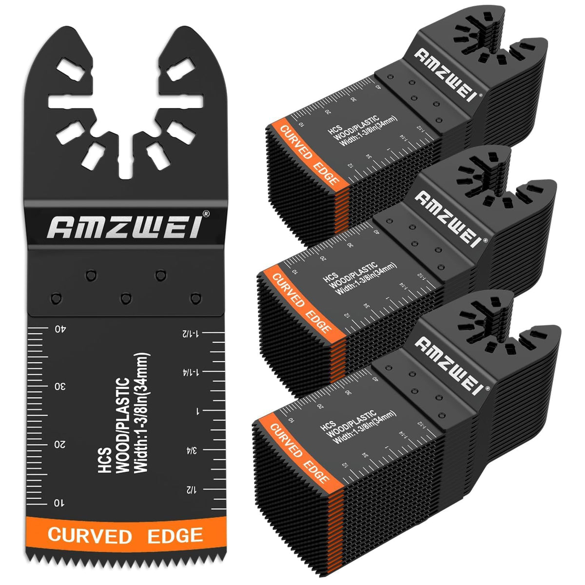 AMZWEI 54-pcs wood oscillating blades kit for versatile DIY cutting