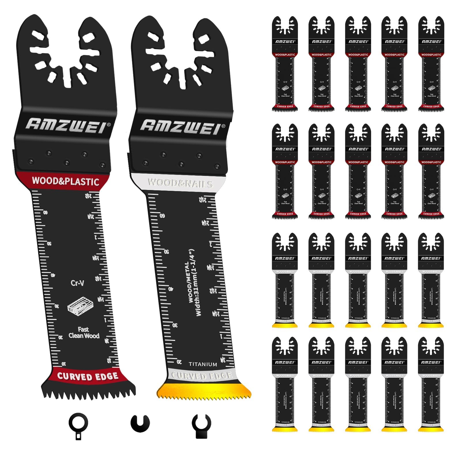 AMZWEI 70mm extended reach blade for tight space cuts and precision plunges