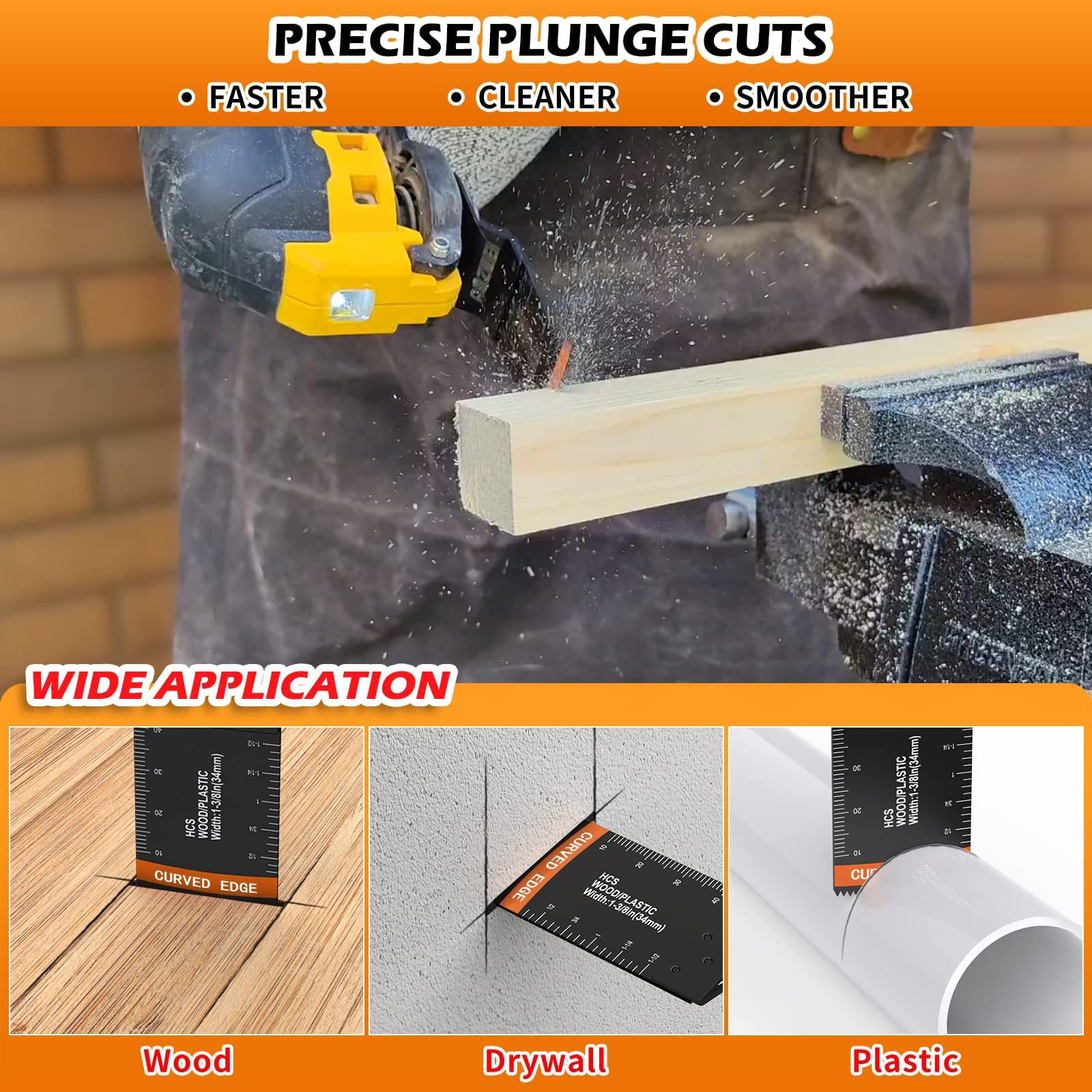 AMZWEI curved-edge-design blades for precise, smooth cuts