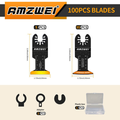 AMZWEI titanium blade for precise metal cutting and nails.