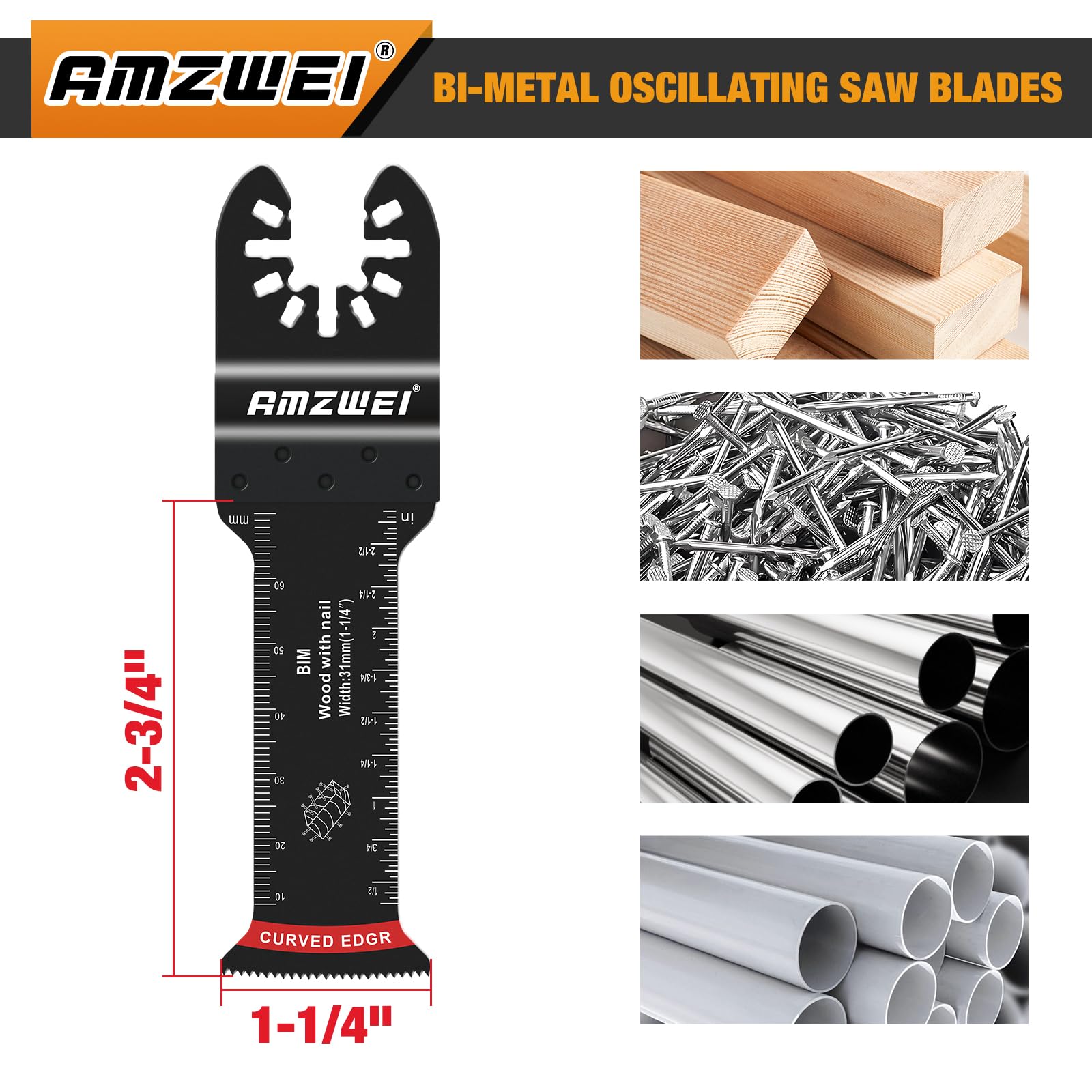 AMZWEI universal interface with three-clip adapter fits most tools