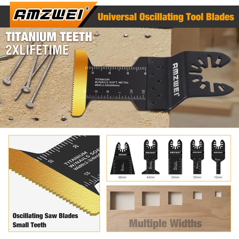 AMZWEI universal interface compatibility fits most oscillating tools