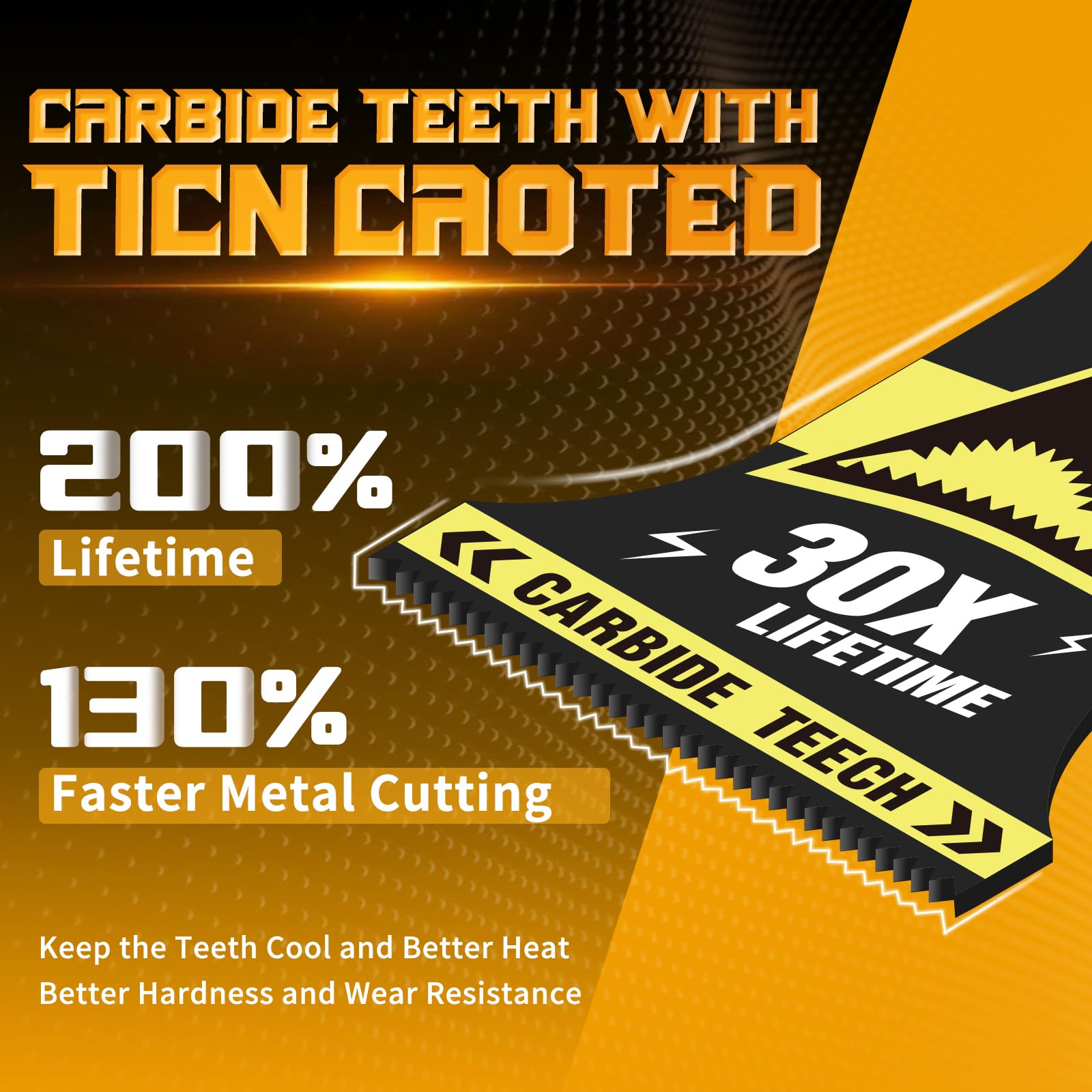 AMZWEI upgraded carbide blades designed for fast metal cutting