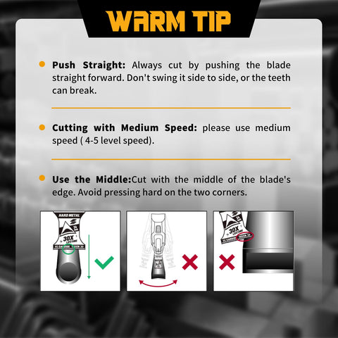 AMZWEI warm tips for carbide blade use