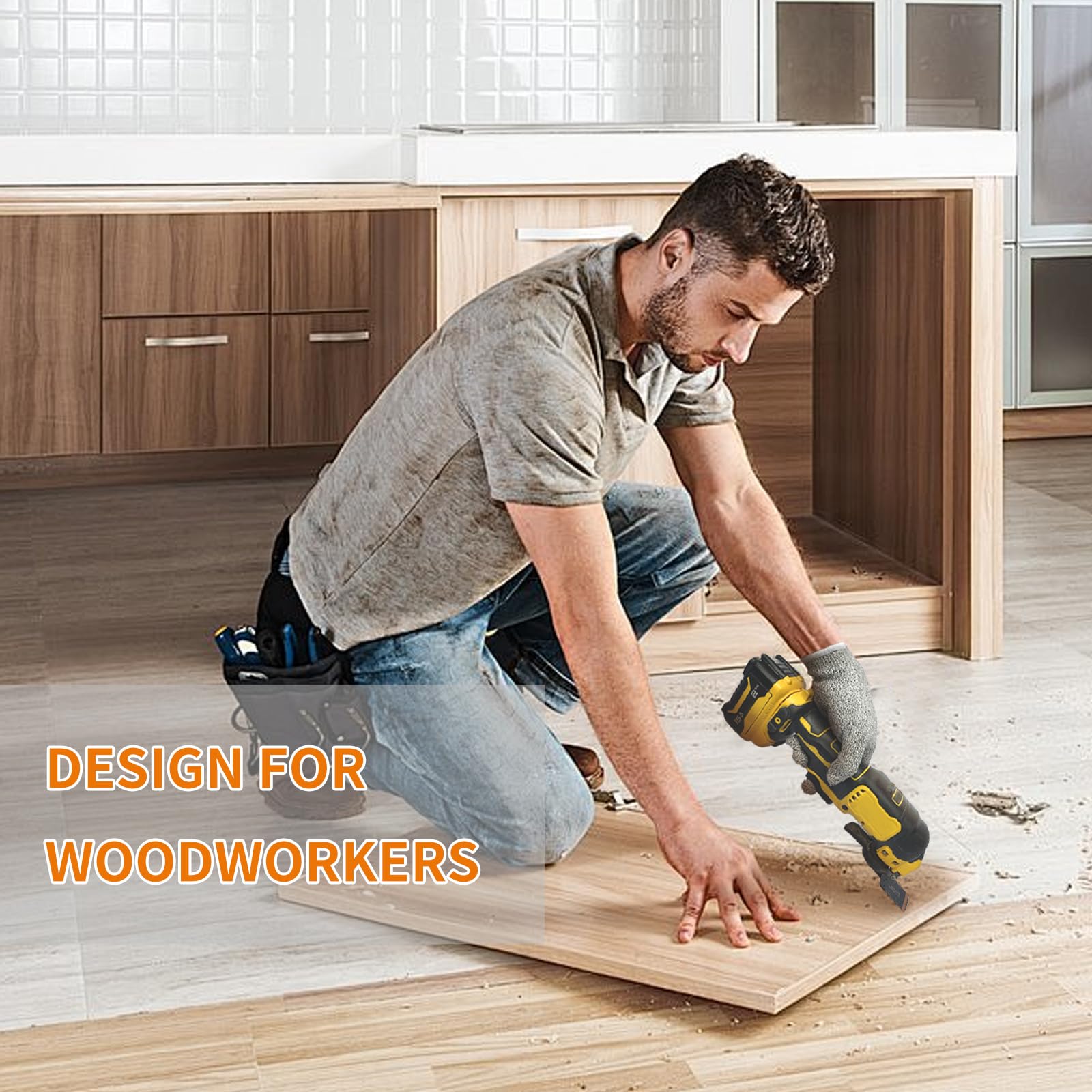 AMZWEI wood-cutting action shows fast, clean plunges and deep cuts