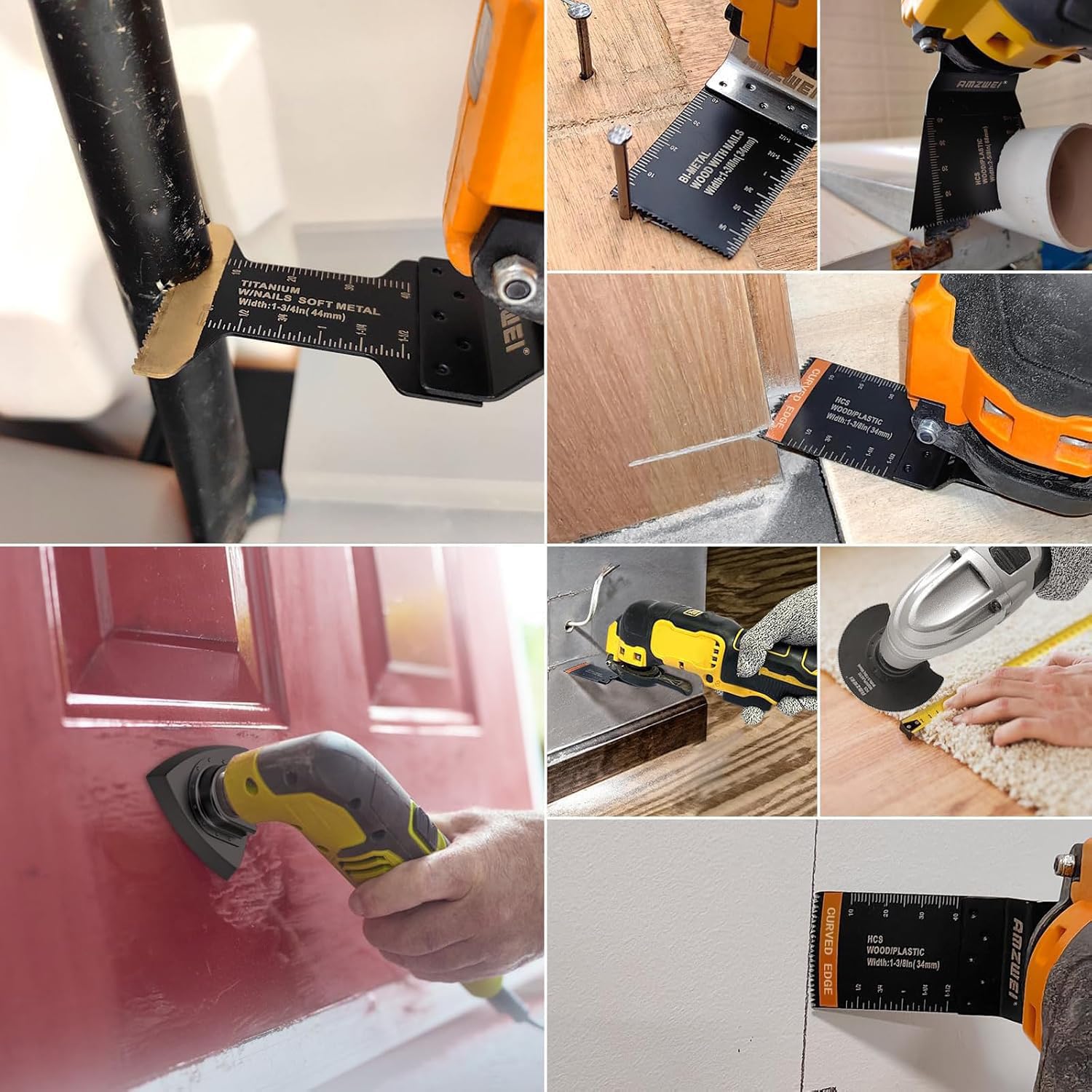 AMZWEI blades tackle wood, plastic, and metal with steady control