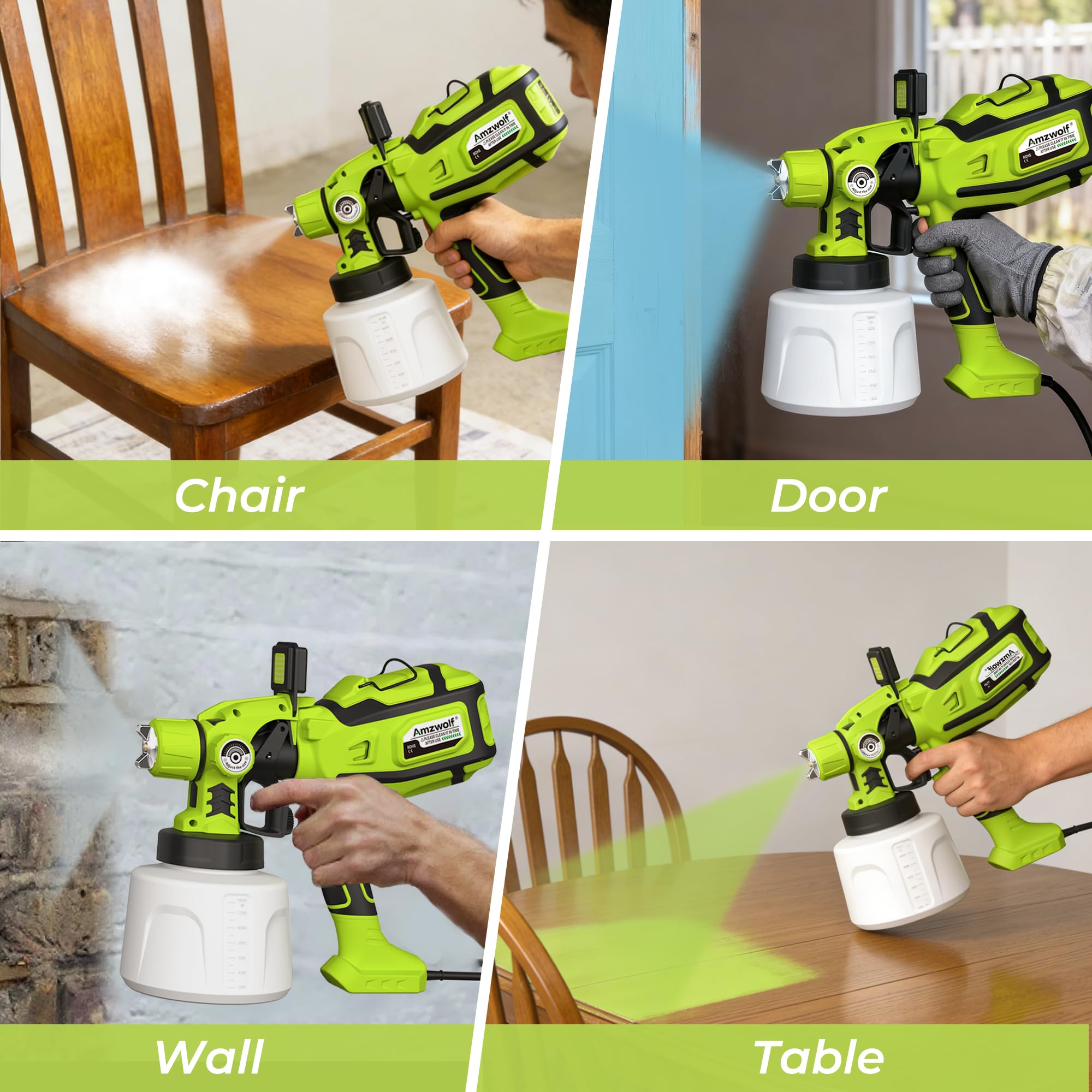 Amzwolf paint sprayer accessories kit for complete setup