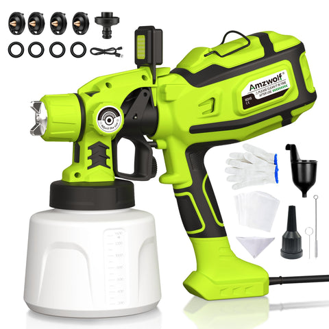 Amzwolf paint sprayer detachable container enabling extended spraying sessions