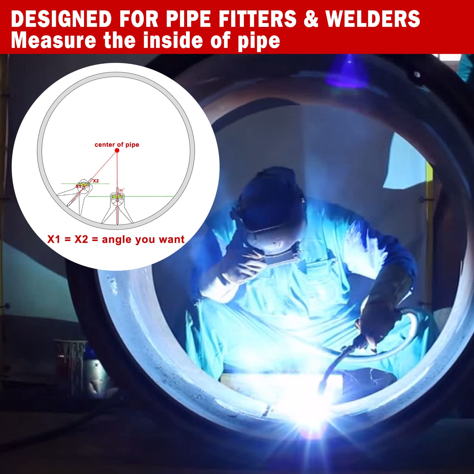 Anblak Pipe Center Finder supports efficient pipework and reduces rework.