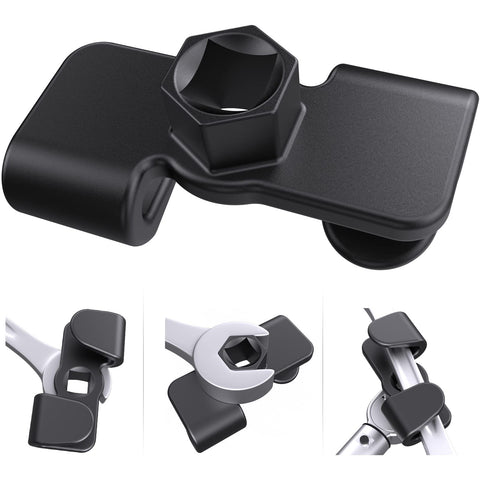 Anblak wrench extender demonstrates 1/2-inch drive compatibility for heavy-duty fasteners.