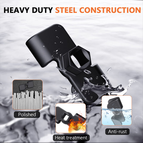 Extra leverage with Anblak extender helps loosen stubborn nuts and bolts.