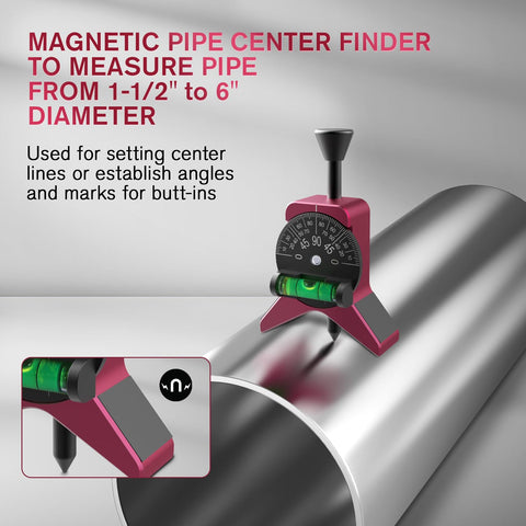 Anblak Y-shape center finder with dial protractor for precise angle readings.