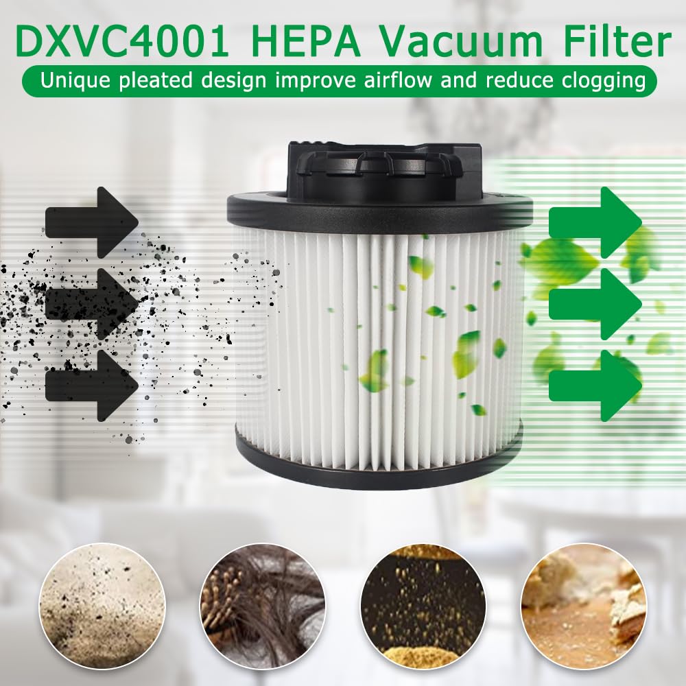 ANBOO DXVC4001 cartridge filter with heavy-duty rubber hose for durability.