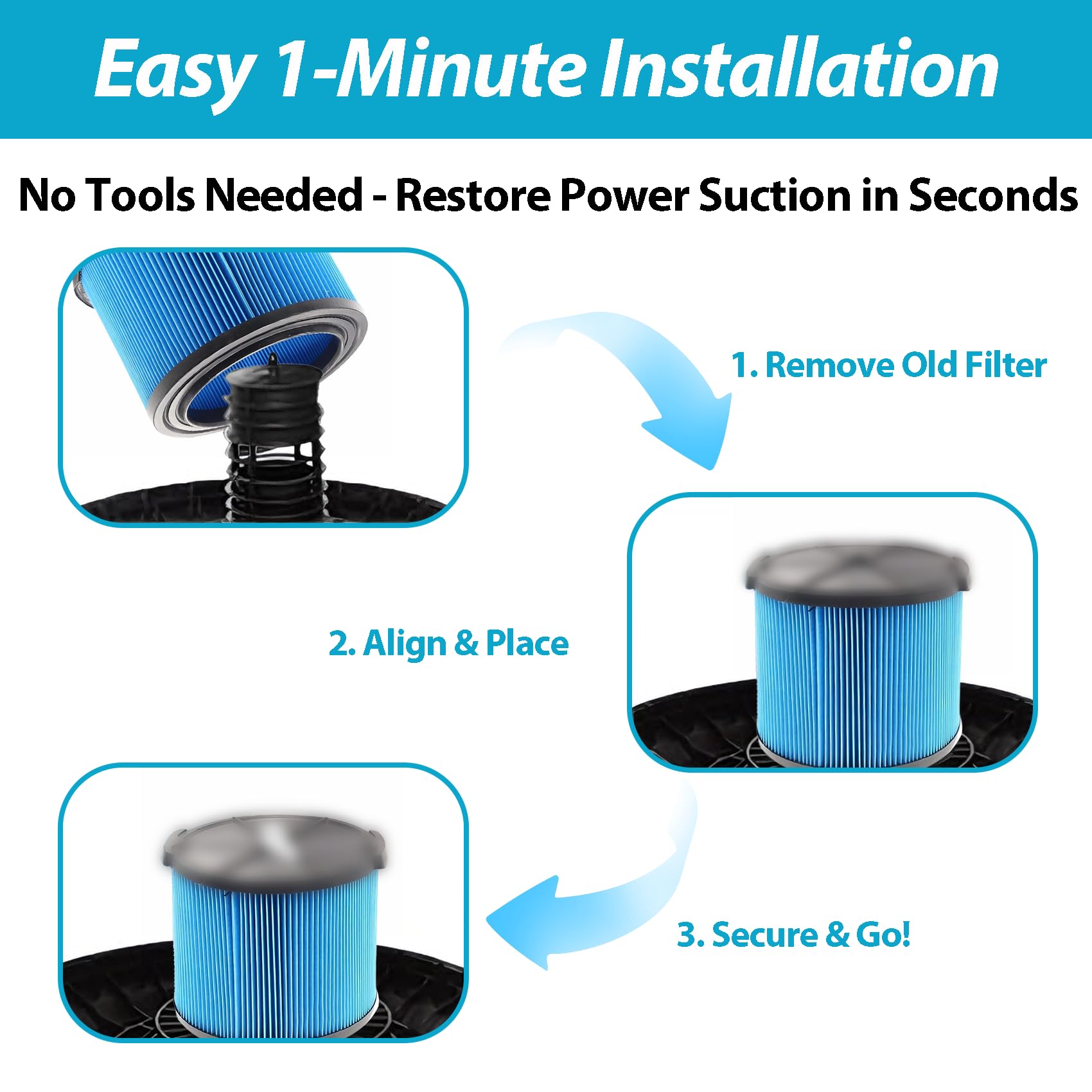 ANBOO VF3500 maintains strong suction for efficient cleanups