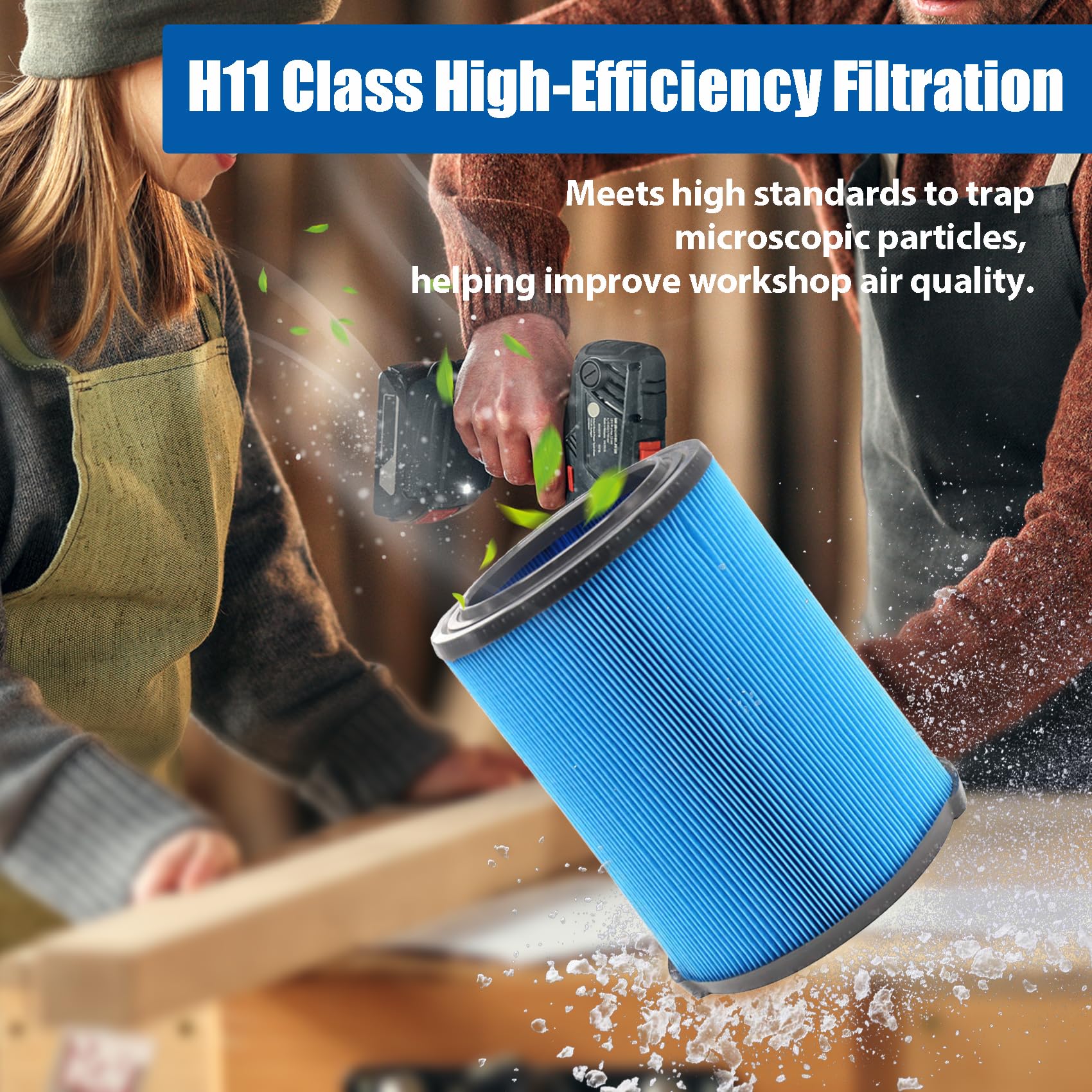 ANBOO VF5000 3-layer clog-resistant design boosts dust holding capacity
